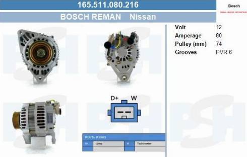 PSH 165.511.080.216 - Alternateur cwaw.fr