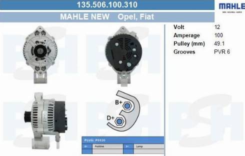 PSH 135.506.100.310 - Alternateur cwaw.fr