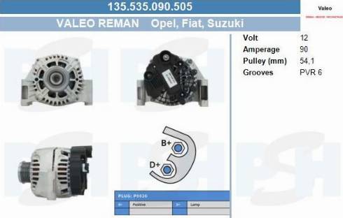 PSH 135.535.090.505 - Alternateur cwaw.fr