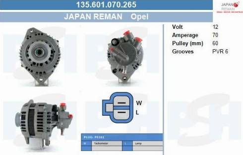 PSH 135.601.070.265 - Alternateur cwaw.fr