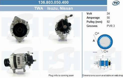 PSH 136.803.050.400 - Alternateur cwaw.fr