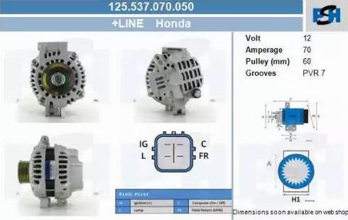 PSH 125.537.070.050 - Alternateur cwaw.fr