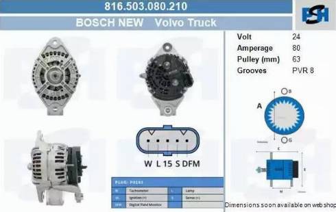 PSH 816.503.080.210 - Alternateur cwaw.fr