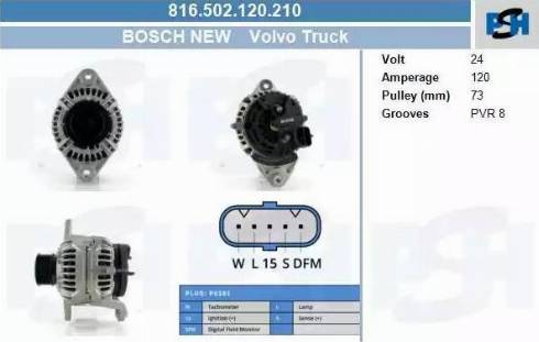PSH 816.502.120.210 - Alternateur cwaw.fr