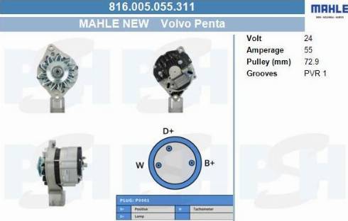 PSH 816.005.055.311 - Alternateur cwaw.fr