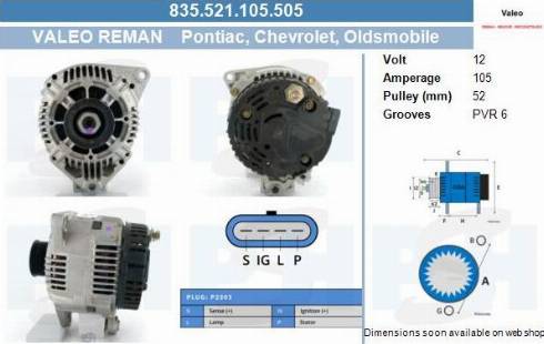 PSH 835.521.105.505 - Alternateur cwaw.fr