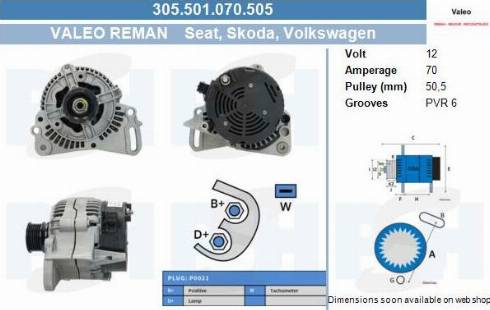 PSH 305.501.070.505 - Alternateur cwaw.fr