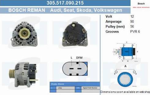 PSH 305.517.090.215 - Alternateur cwaw.fr