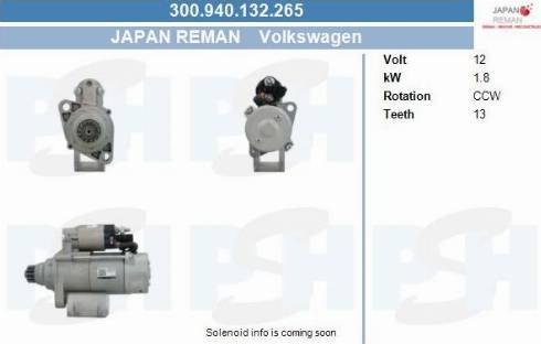 PSH 300.940.132.265 - Démarreur cwaw.fr