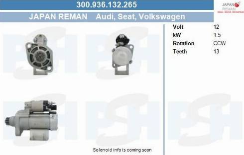 PSH 300.936.132.265 - Démarreur cwaw.fr