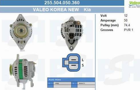 PSH 255.504.050.360 - Alternateur cwaw.fr