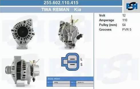 PSH 255.602.110.415 - Alternateur cwaw.fr