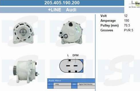 PSH 205.405.190.200 - Alternateur cwaw.fr