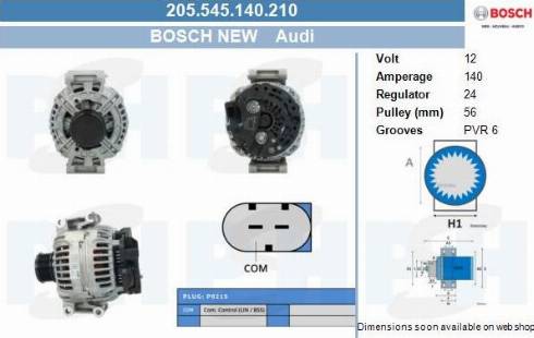 PSH 205.545.140.210 - Alternateur cwaw.fr