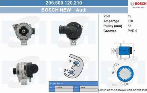 PSH 205.509.120.210 - Alternateur cwaw.fr