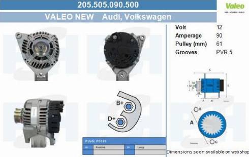 PSH 205.505.090.500 - Alternateur cwaw.fr