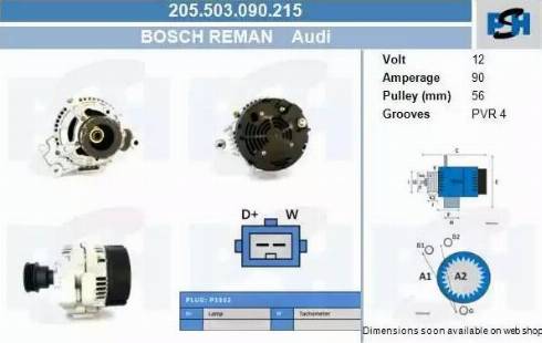 PSH 205.503.090.215 - Alternateur cwaw.fr