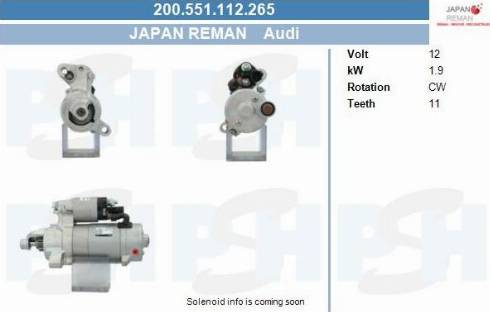 PSH 200.551.112.265 - Démarreur cwaw.fr