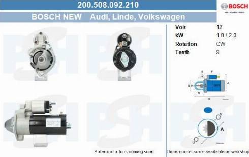 PSH 200.508.092.210 - Démarreur cwaw.fr