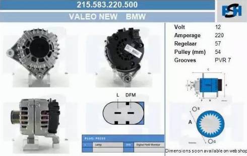 PSH 215.583.220.500 - Alternateur cwaw.fr