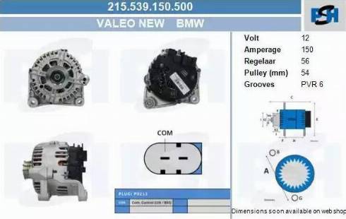 PSH 215.539.150.500 - Alternateur cwaw.fr