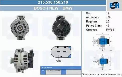 PSH 215.530.150.210 - Alternateur cwaw.fr