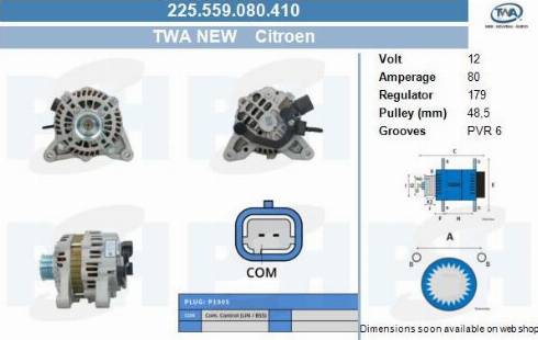 PSH 225.559.080.410 - Alternateur cwaw.fr