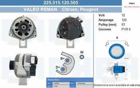 PSH 225.515.120.505 - Alternateur cwaw.fr