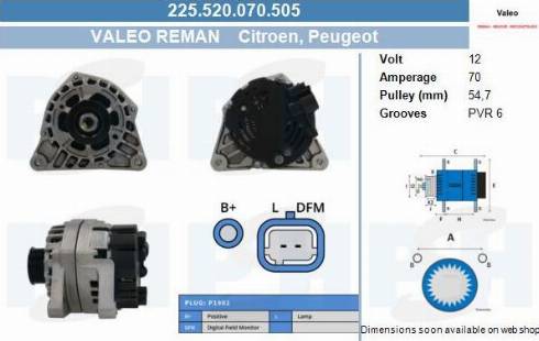 PSH 225.520.070.505 - Alternateur cwaw.fr