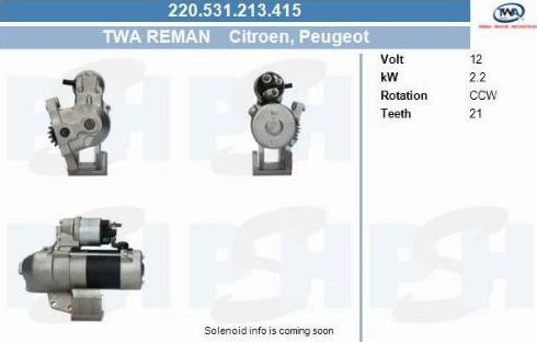 PSH 220.531.213.415 - Démarreur cwaw.fr