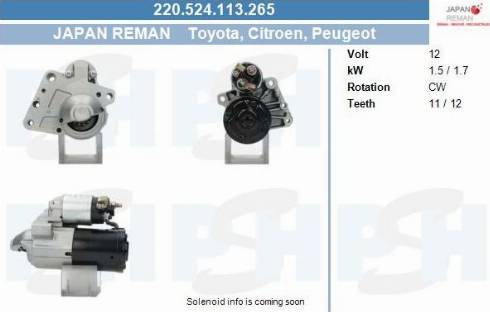 PSH 220.524.113.265 - Démarreur cwaw.fr