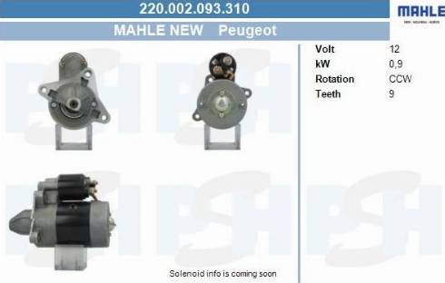 PSH 220.002.093.310 - Démarreur cwaw.fr