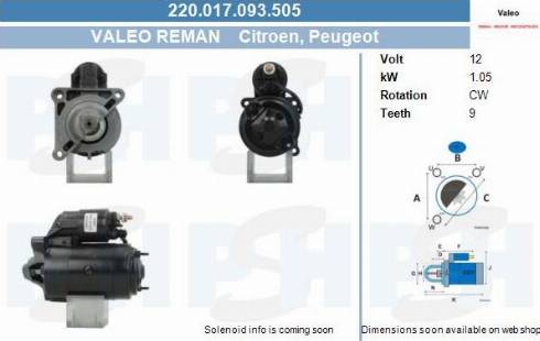 PSH 220.017.093.505 - Démarreur cwaw.fr