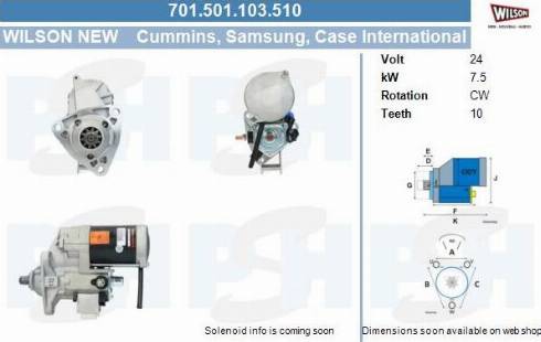 PSH 701.501.103.510 - Démarreur cwaw.fr