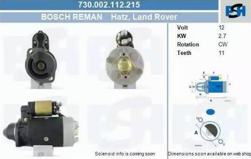 PSH 730.002.112.215 - Démarreur cwaw.fr