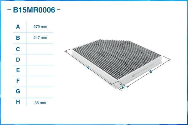 Cworks B15MR0006 - Filtre, air de l'habitacle cwaw.fr