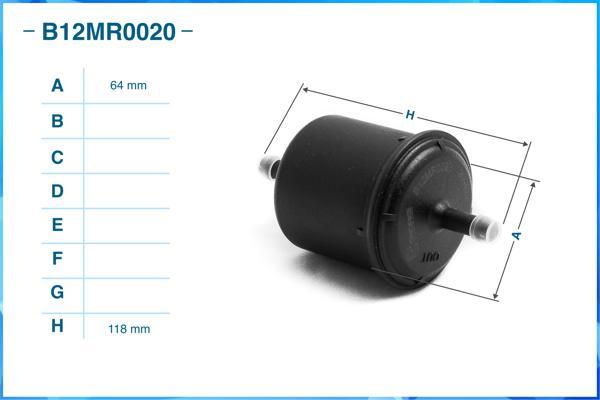 Cworks B12MR0020 - Filtre à carburant cwaw.fr