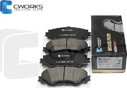 Cworks C110130800 - Kit de plaquettes de frein, frein à disque cwaw.fr