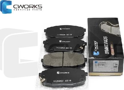 Cworks C112008400 - Kit de plaquettes de frein, frein à disque cwaw.fr