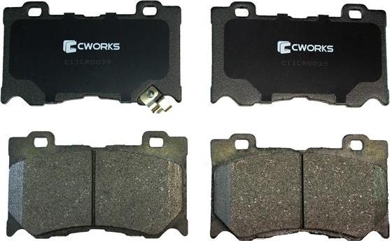 Cworks C11CR0039 - Kit de plaquettes de frein, frein à disque cwaw.fr