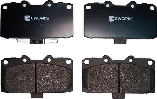 Cworks C11CR0077 - Kit de plaquettes de frein, frein à disque cwaw.fr