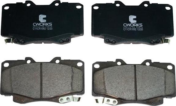 Cworks C11CR1092 - Kit de plaquettes de frein, frein à disque cwaw.fr