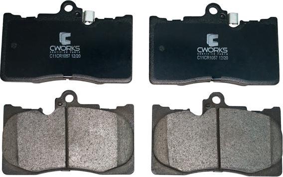 Cworks C11CR1057 - Kit de plaquettes de frein, frein à disque cwaw.fr