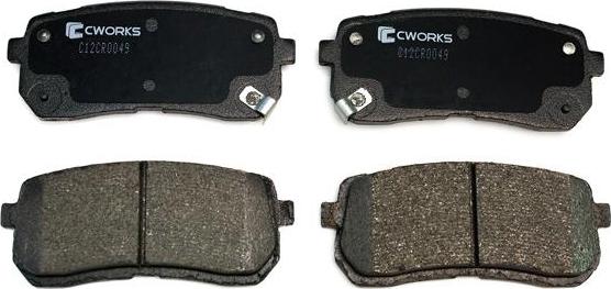 Cworks C12CR0049 - Kit de plaquettes de frein, frein à disque cwaw.fr