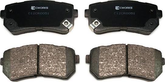 Cworks C12CR0051 - Kit de plaquettes de frein, frein à disque cwaw.fr