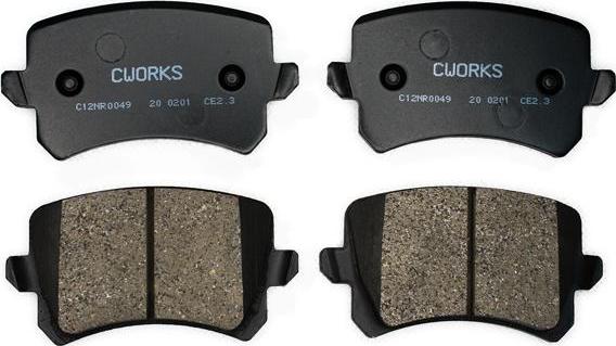 Cworks C12NR0049 - Kit de plaquettes de frein, frein à disque cwaw.fr