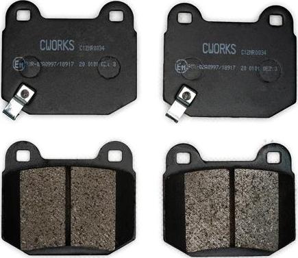 Cworks C12NR0034 - Kit de plaquettes de frein, frein à disque cwaw.fr