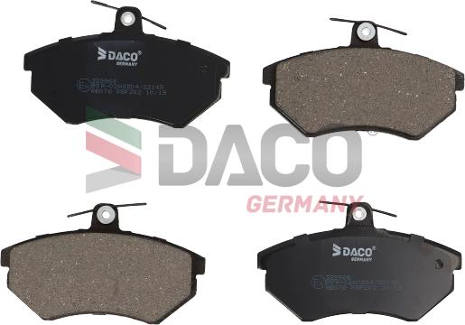 DACO Germany 329968 - Kit de plaquettes de frein, frein à disque cwaw.fr