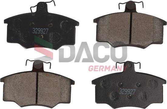 DACO Germany 329927 - Kit de plaquettes de frein, frein à disque cwaw.fr