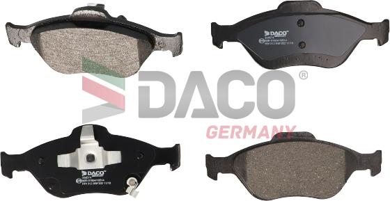 DACO Germany 324574 - Kit de plaquettes de frein, frein à disque cwaw.fr